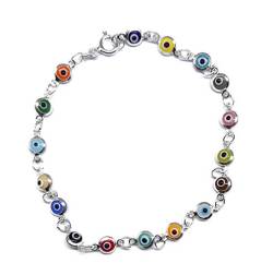 MYSTIC JEWELS by Dalia – Armband aus Silber – 19 cm (Mehrfarbig(bunt)) von MYSTIC JEWELS