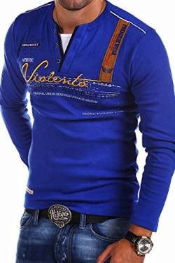 MT Styles 2in1 Longsleeve Adventure T-Shirt R-0663 [Blau, L] von MYTRENDS Styles