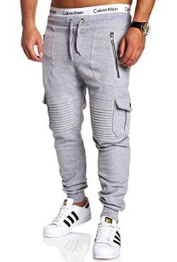 MT Styles Cargo Trainingshose Biker Hose MA-2134 [Grau, XXL] von MYTRENDS Styles