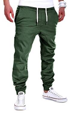 MT Styles Herren Harem Jogger Chino-Hose Jeans-Hose C-60 [Khaki, W30] von MYTRENDS Styles