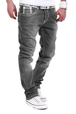 MT Styles Jeans Straight-Fit Hose RJ-133 [Grau, W33/L34] von MYTRENDS Styles