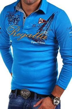 MT Styles Langarm Poloshirt Regatta T-Shirt R-0665 [Türkis, XL] von MYTRENDS Styles