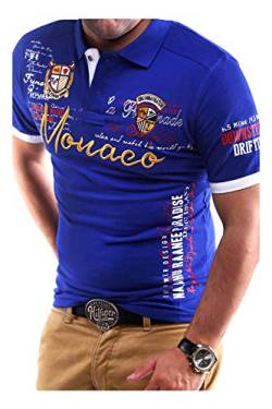 MT Styles Poloshirt Monaco T-Shirt MP-304 [Blau, S] von MYTRENDS Styles