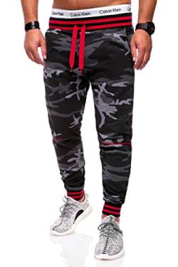 MT Styles Trainingshose Jogginghose MT-52 [Schwarz/Camouflage, S] von MYTRENDS Styles