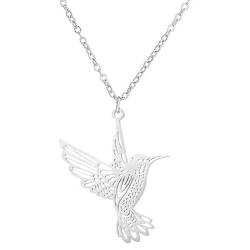 MYYCYCV Halskette Anhänger Anhänger Schlüsselbeinkette weiblich kurzer Vogel Schwalbe einfache Tierkette Geschenk von MYYCYCV