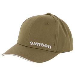 MZA Basecap Curved Simson, Farbe: Olivgrün, mit Snapback-Verschluss von MZA