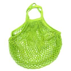 Tragbare Baumwoll-Netztasche Wiederverwendbare Mesh-Aufbewahrungstaschen, tragbare Baumwoll-Mesh-Einkaufstüten for die Aufbewahrung von Obst und Gemüse, Einkaufstasche, Einkaufstasche Netztasche ( Col von MZPOZB