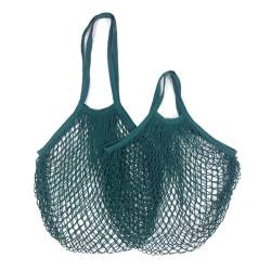 Tragbare Baumwoll-Netztasche Wiederverwendbare Obst-Gemüse-Tasche, waschbare Baumwoll-Mesh-Einkaufstüten, Baumwoll-String-Taschen, Netz-Einkaufstaschen, Mesh-Taschen for die Obstaufbewahrung Netztasch von MZPOZB