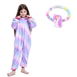 MZSYLK Kind Einhorn Onesies Unisex EIN Stück Schlafanzug Cosplay Kostüm Geschenk für Mädchen von MZSYLK