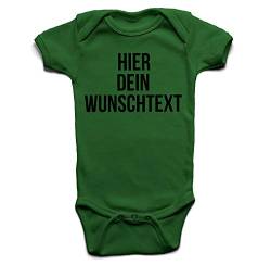 Baby Body mit Wunschtext - Selber gestalten mit dem Amazon Designertool - Tshirt Druck - Shirt Designer Babybody Strampler kelly 6-12 Monate von Ma2ca