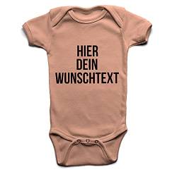 Baby Body mit Wunschtext - Selber gestalten mit dem Amazon Designertool - Tshirt Druck - Shirt Designer Babybody Strampler powderpink 0-3 Monate von Ma2ca
