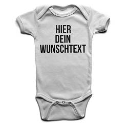 Baby Body mit Wunschtext - Selber gestalten mit dem Amazon Designertool - Tshirt Druck - Shirt Designer Babybody Strampler white 18-24 Monate von Ma2ca