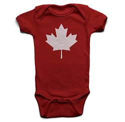 Canada Leaf Elch Kanada Blatt Babybody Strampler red 6-12 Monate von Ma2ca