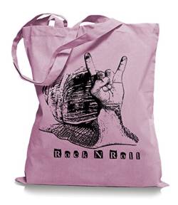 Ma2ca® Rock n Roll Slug - Jutebeutel Stoffbeutel Tragetasche/Bag WM101-classic_pink von Ma2ca