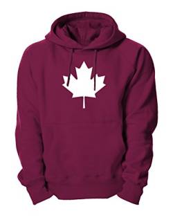 Ma2ca -Canada Leaf Kapuzensweatshirt-Burgundy-l von Ma2ca