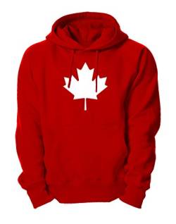Ma2ca -Canada Leaf Kapuzensweatshirt-rot-XL von Ma2ca