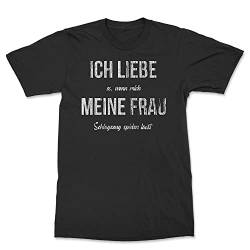 Ma2ca - Ich Liebe Meine Frau - Drummer Schlagzeuger T-Shirt-Black-XXL von Ma2ca