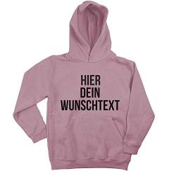 Ma2ca Kinder Kapuzenpullover mit Wunschtext/Selber gestalten mit dem Amazon T-Shirt Designer/Hoodie Druck/Shirt Designer Kinder Kapuzenpullover Hoodie-lightpink-XXL von Ma2ca