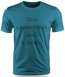 T-Shirt mit Wunschtext - Selber gestalten mit dem Amazon T Shirt Designer - Tshirt Druck - Shirt Designer Herren Männer T-Shirt-Atoll-XXL von Ma2ca