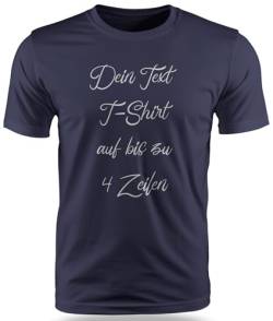 T-Shirt mit Wunschtext - Selber gestalten mit dem Amazon T Shirt Designer - Tshirt Druck - Shirt Designer Herren Männer T-Shirt-Denim-XL von Ma2ca