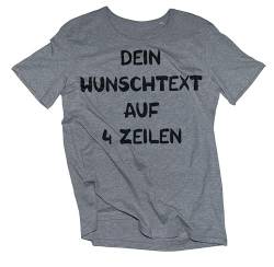 T-Shirt mit Wunschtext - Selber gestalten mit dem Amazon T Shirt Designer - Tshirt Druck - Shirt Designer Herren Männer T-Shirt-heathergrey-l von Ma2ca