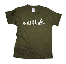 Vespa Regular Rundhals Herren Evolution T-Shirt BC150-khaki-xl von Ma2ca