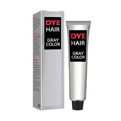 Emporary Silbergraues Haarspray Farbe Luxus Färbung Schlammgraues Haarfärbewachs Waschbar mit ganztägigem Halt nicht fettende Frisur Asche für Party Cosplay 100ml MaNMaNing (Dark Gray, One Size) von MaNMaNing