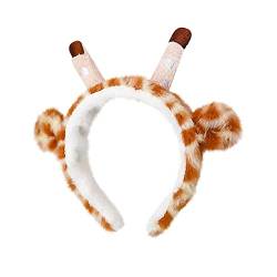 MaNMaNing Cartoon-Giraffe-Haarband-Waschgesicht-niedliches Cartoon-Haarband-Tier-wasserdichtes Handgelenk-Band (B, One Size) von MaNMaNing