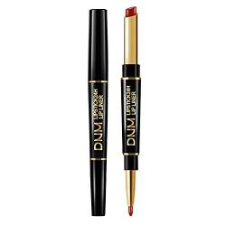 MaNMaNing Lasting Pen Lipstick In Liner 2 Velvet 1 Lipstick With Lip Durable Head Waterproof Lipstick Pencil Long Nude Double Lipstick MM62800254 von MaNMaNing