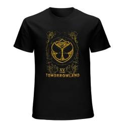 Tomorrowland Electronic Dance Vintage T-Shirt Mens Unisex Black Tees L von MaNboc