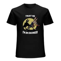 Trust Me I'm An Engineer T-Shirt Mens Unisex Black Tees M von MaNboc