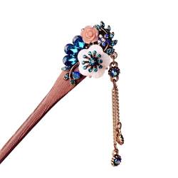 MaRxan haarstäbchen haarstäbchen 16 cm Muschelblume Haarnadel Sticks Kristall Haar Chinesische Braut Hochzeit Haarschmuck von MaRxan