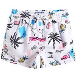 MaaMgic Badehose Jungen Sommer Badeshorts Schnelltrocknend Boardshorts mit Netzfutter Taschen und Verstellbarem Tunnelzug Urlaub Shorts,Ananas Wassermelone Flamingo Kokosnuss 2,2 Jahre von MaaMgic