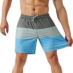 MaaMgic Herren 4 Way Stretch Badehose Schnelltrocknend Badeshorts Kurz Beachshorts für Strand und Wassersport MEHRWEG von MaaMgic