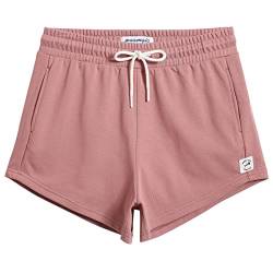 MaaMgic Jogginghose Damen Kurze Sweatshorts | kurz Sporthose Laufhose | Damen Shorts für Running Jogging Yoga Fitness Atmungsaktiv Freizeithose Gym XS-XXL MEHRWEG,Rosa,XS von MaaMgic