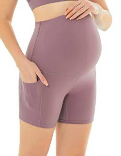 Maacie Activewear-Shorts für Schwangere High Waist Workout Sportshorts Butt Lift Kurze Leggings Sommer von Maacie