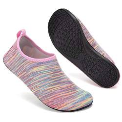 Mabove Badeschuhe Wasserschuhe Schwimmschuhe Damen Strandschuhe Aquaschuhe Barfussschuhe Neopren Surfschuhe(Pink 890,36/37 EU) von Mabove