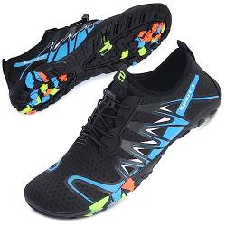 Mabove Strandschuhe Wasserschuhe Herren Schnell Trocknen Surfschuhe Schwimmschuhe Aquaschuhe Badeschuhe Barfussschuhe(Blau SD901,40 EU) von Mabove