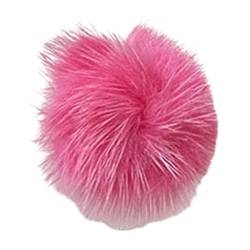 Mabta Maillard Haarspange für heiße Mädchen, Plüsch-Pompons, Haarspangen, Plüsch-Pferdeschwanz, Pony, Haarspange für Teenager, Mädchen, Hot Pink von Mabta