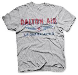 Offizielles Lizenzprodukt Daltons Air Charter Service T-Shirt (H.Grau), Large von MacGyver