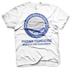 Offizielles Lizenzprodukt Phoenix Foundation T-Shirt (Weiß), X-Large von MacGyver