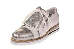 Maca Kitzbühel 2428 - Damen Schuhe Slipper Sneaker - White-Nappa-Silver, Größe:38 EU von Maca Kitzbühel
