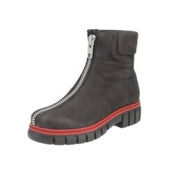 Maca Kitzbühel 2905 - Damen Schuhe Stiefel - grey-nubuk-red, Größe:37 EU von Maca Kitzbühel