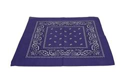 Macahel Halstuch/Bandana aus Baumwolle, Paisley-Design, violett, Einheitsgröße von Macahel