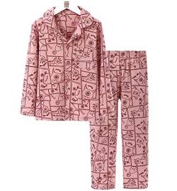 Mädchen Jungen Langarm Zweiteiliger Schlafanzug Baumwolle Nachtwäsche Kinder Herbst Winter Bekleidung Pyjama Set(Typ 5,140) von Machbaby