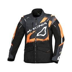 Macna Motorradjacke Landmark Adventure Mesh Jacket Enduro Cross Jacke, Black/blue/orange, L von Macna