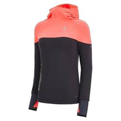 Macron Damen Run FCC Haze 3D Stretch Water Resist HDY Woman Mgry/Ncor Regenjacke, grau, L von Macron