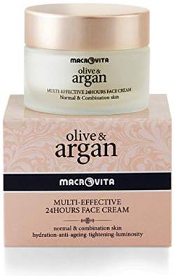 MACROVITA ARGAN & OLIVE MULTI-EFFEKTIV 24-STUNDEN-CREME FÜR NORMALE UND MISCHE HAUT 50 ML. von Macrovita