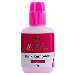 MACY REMOVER Pink Gel FÜR WIMPERNVERLÄNGERUNG (15g), zur hautschonenden Entfernung von künstlichen Wimpern von Macy Co. Ltd. Korea
