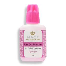 P-Beauty Cosmetic Accessories | MACY Pink Gel Remover Light Type für die Wimpernverlängerung | Remover für Lash Extension | geeignet für Allergiker | 15g von Macy Co. Ltd. Korea